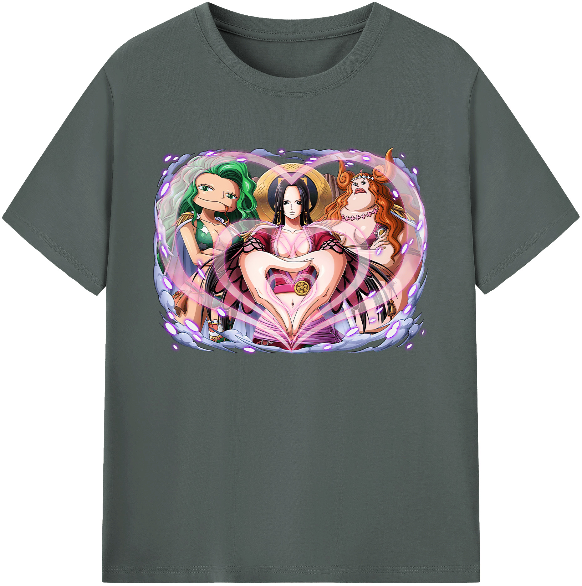 ワンピース ボア・ハンコック ONE PIECE Boa·Hancock 綿100％ メンズ半袖Tシャツ｜肌触りやわらか＆通気性